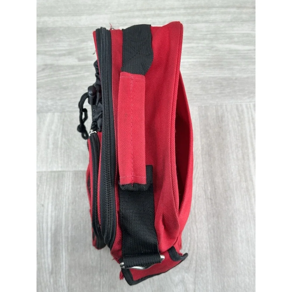 Western Pack Red Black Utility Bag Travel Organizer Lunch Box Style